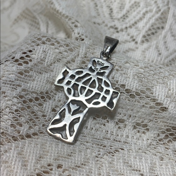 mexico 925 Jewelry Sterling Silver 925 Cross Pendant And Chain